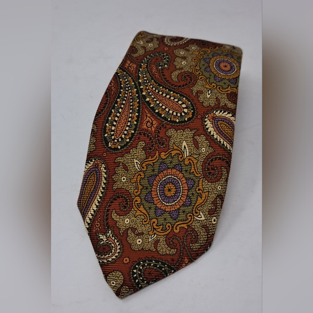Robert Talbott Best of Class Men's Tie Ancient Madder Paisley Hand Sewn USA 59" - Picture 11 of 14